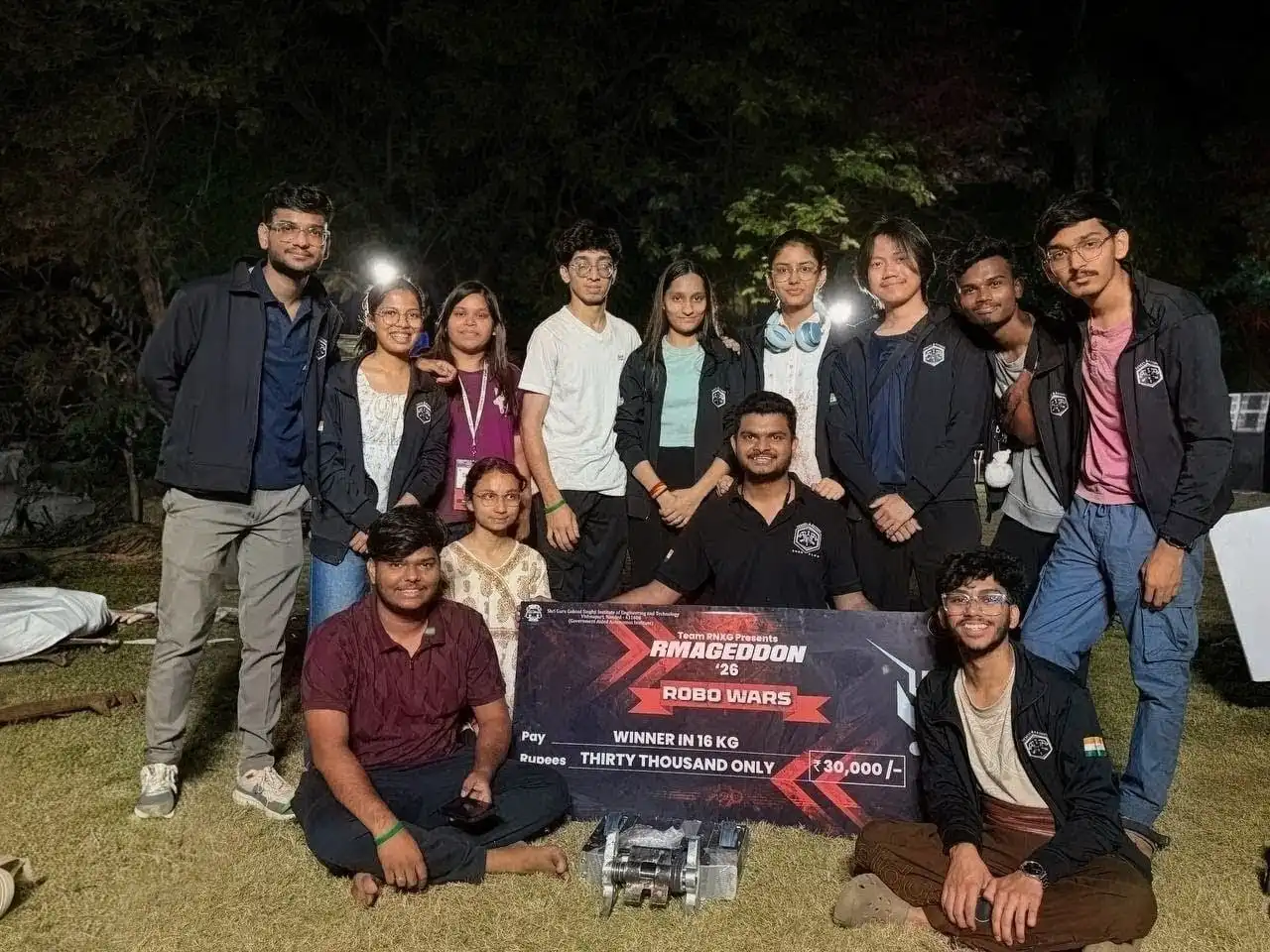 Texcelrators wins at SGGSIET Nanded RoboWars 2026